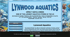 Desktop Screenshot of lynwoodaquatics.co.uk